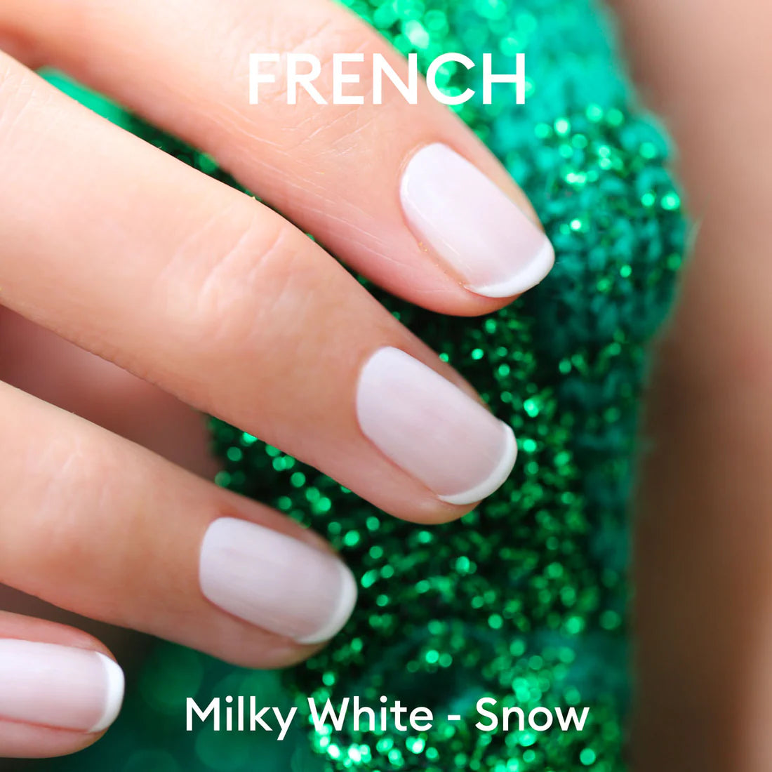 Green Flash Gel-Nagellack, Milky White
